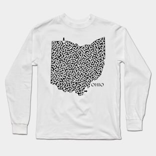 State of Ohio Maze Long Sleeve T-Shirt